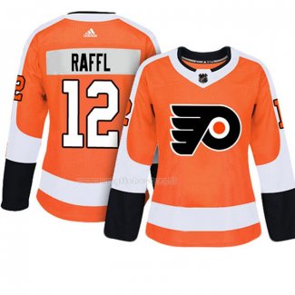 Maglia Hockey Donna Philadelphia Flyers Michael Raffl Autentico Giocatore Arancione