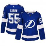 Maglia Hockey Donna Tampa Bay Lightning Braydon Coburn Autentico Giocatore Blu