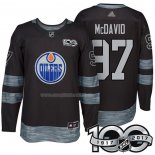 Maglia Hockey Edmonton Oilers Connor Mcdavid 1917-2017 100th Anniversario Nero