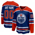 Maglia Hockey Edmonton Oilers Home Breakaway Personalizzate Blu