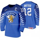 Maglia Hockey Finlandia Marko Anttila Away 2020 Iihf World Championship Blu