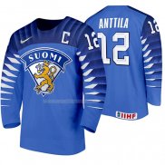 Maglia Hockey Finlandia Marko Anttila Away 2020 Iihf World Championship Blu
