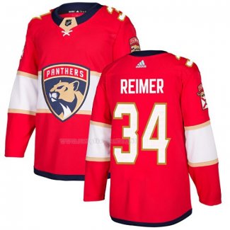 Maglia Hockey Florida Panthers James Reimer Home Autentico Rosso