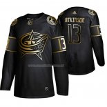 Maglia Hockey Golden Edition Columbus Blue Jackets Cam Atkinson Autentico Nero