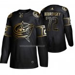 Maglia Hockey Golden Edition Columbus Blue Jackets Sergei Bobrovsky Autentico Nero