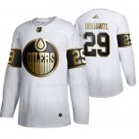 Maglia Hockey Golden Edition Edmonton Oilers Leon Draisaitl Limited Bianco