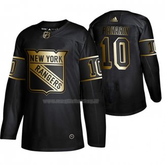 Maglia Hockey Golden Edition New York Rangers Artemi Panarin Autentico Nero