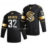 Maglia Hockey Golden Edition Seattle Kraken Kraken Limited Autentico 2020-21 Nero
