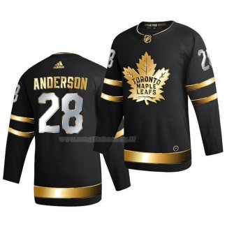 Maglia Hockey Golden Edition Toronto Maple Leafs Joey Anderson Limited Autentico 2020-21 Nero