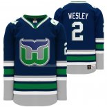 Maglia Hockey Hartford Whalers Glen Wesley Heritage Night Throwback Blu