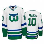 Maglia Hockey Hartford Whalers Ron Francis Heritage Throwback Bianco