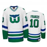 Maglia Hockey Hartford Whalers Ron Francis Heritage Throwback Bianco