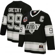 Maglia Hockey Los Angeles Kings Wayne Gretzky Mitchell & Ness 1992-93 Captain Patch Blue Line Nero