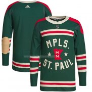 Maglia Hockey Minnesota Wild Autentico 2022 Winter Classic Verde