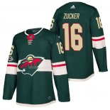 Maglia Hockey Minnesota Wild Jason Zucker Autentico Home 2018 Verde