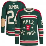 Maglia Hockey Minnesota Wild Matt Dumba Autentico 2022 Winter Classic Verde