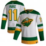 Maglia Hockey Minnesota Wild Zach Parise Reverse Throwback Autentico 2020-21 Bianco