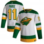 Maglia Hockey Minnesota Wild Zach Parise Reverse Throwback Autentico 2020-21 Bianco