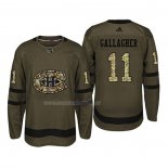 Maglia Hockey Montreal Canadiens Brendan Gallagher 2018 Salute To Service Verde Militare