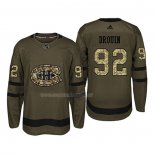 Maglia Hockey Montreal Canadiens Jonathan Drouin 2018 Salute To Service Verde Militare