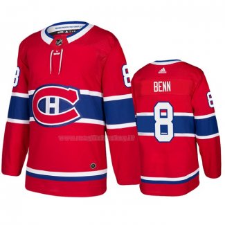 Maglia Hockey Montreal Canadiens Jordie Benn Home Autentico Rosso