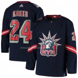 Maglia Hockey New York Rangers Kaapo Kakko Throwback Autentico 2020-21 Blu