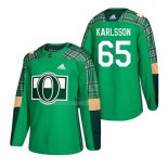 Maglia Hockey Ottawa Senators Erik Karlsson 2018 Dia de San Patricio Verde