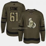 Maglia Hockey Ottawa Senators Mark Stone 2018 Salute To Service Verde Militare