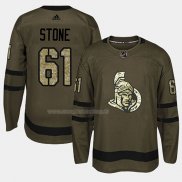 Maglia Hockey Ottawa Senators Mark Stone 2018 Salute To Service Verde Militare