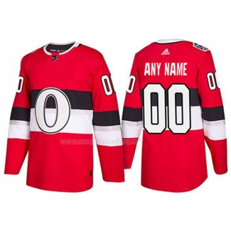 Maglia Hockey Ottawa Senators Personalizzate Autentico 2017 100 Classic Rosso