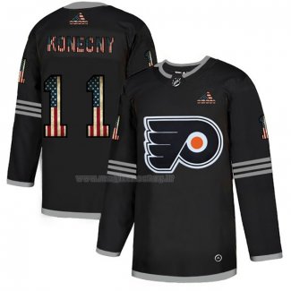 Maglia Hockey Philadelphia Flyers Travis Konecny 2020 USA Flag Nero