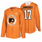 Maglia Hockey Philadelphia Flyers Wayne Simmonds New Season Practice Arancione