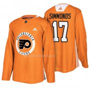 Maglia Hockey Philadelphia Flyers Wayne Simmonds New Season Practice Arancione