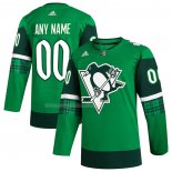 Maglia Hockey Pittsburgh Penguins 2023 St. Patrick's Day Autentico Personalizzate Verde