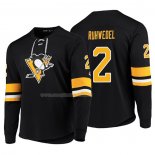 Maglia Hockey Pittsburgh Penguins Chad Ruhwedel Platinum Nero