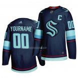 Maglia Hockey Seattle Kraken Personalizzate Primary Autentico Blu