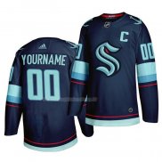 Maglia Hockey Seattle Kraken Personalizzate Primary Autentico Blu