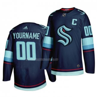 Maglia Hockey Seattle Kraken Personalizzate Primary Autentico Blu