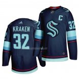 Maglia Hockey Seattle Kraken Primary Autentico Blu