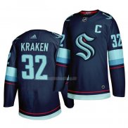 Maglia Hockey Seattle Kraken Primary Autentico Blu