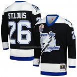 Maglia Hockey Tampa Bay Lightning Martin St. Louis Mitchell & Ness 2004 Stanley Cup Campeon Blue Line Nero