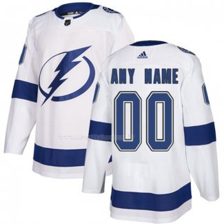 Maglia Hockey Tampa Bay Lightning Personalizzate Away Bianco