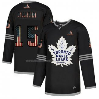 Maglia Hockey Toronto Maple Leafs Martin 2020 USA Flag Nero