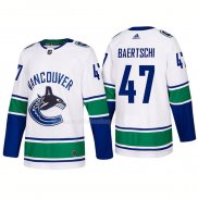 Maglia Hockey Vancouver Canucks Sven Baertschi Away Premier 2017-2018 Bianco