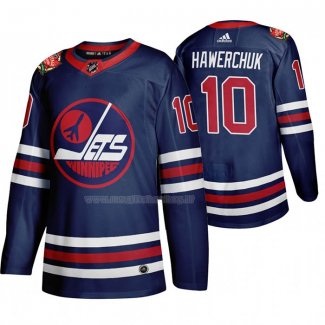 Maglia Hockey Winnipeg Jets Dale Hawerchuk Heritage Classic 2019-20 Blu