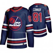 Maglia Hockey Winnipeg Jets Kyle Connor Heritage Classic 2019-20 Blu