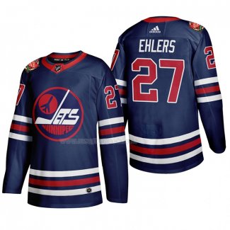 Maglia Hockey Winnipeg Jets Nikolaj Ehlers Heritage Classic 2019-20 Blu