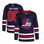 Maglia Hockey Winnipeg Jets Personalizzate Alternato 2021-22 Blu