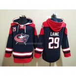 Felpa con Cappuccio Columbus Blue Jackets Patrik Laine Blu