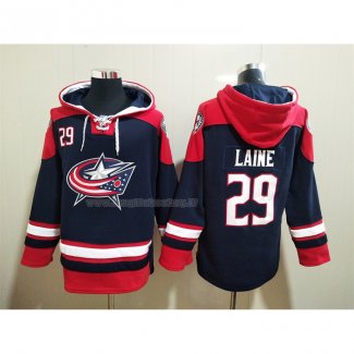 Felpa con Cappuccio Columbus Blue Jackets Patrik Laine Blu